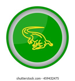 Web line icon. Alligator, crocodile; wild animals