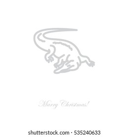 Web line icon. Alligator, crocodile; wild animals