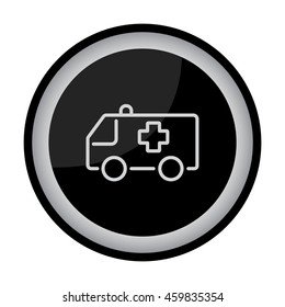 Web line icon. Ambulance