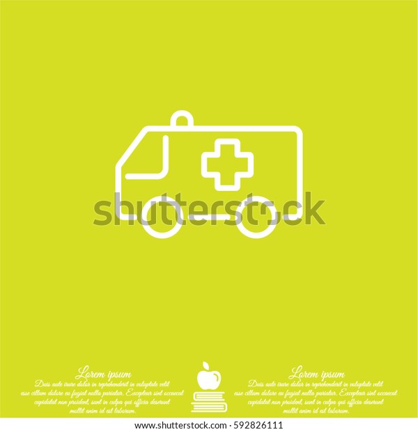 Web line icon.\
Ambulance