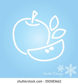 Web line icon. Apple