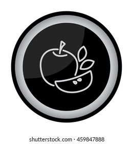 Web line icon. Apple