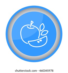 Web line icon. Apple