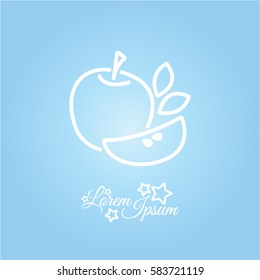 Web line icon. Apple