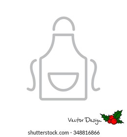Web line icon. Apron