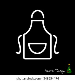 Web line icon. Apron
