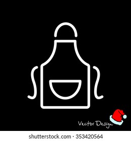 Web line icon. Apron