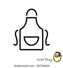 Web line icon. Apron