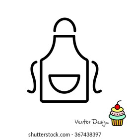 Web line icon. Apron