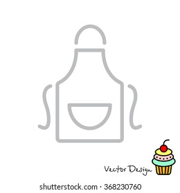 Web line icon. Apron
