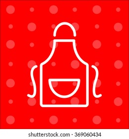 Web line icon. Apron