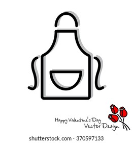 Web line icon. Apron
