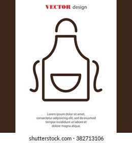 Web line icon. Apron