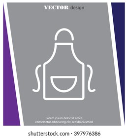 Web line icon. Apron