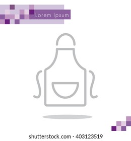 Web line icon. Apron