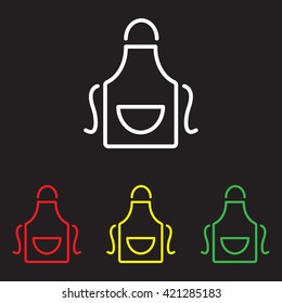Web line icon. Apron
