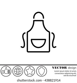 Web line icon. Apron