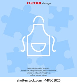 Web line icon. Apron