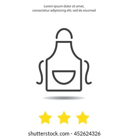 Web line icon. Apron