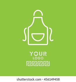 Web line icon. Apron