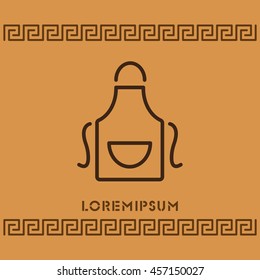 Web line icon. Apron