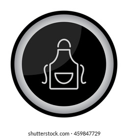 Web line icon. Apron