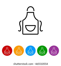 Web line icon. Apron