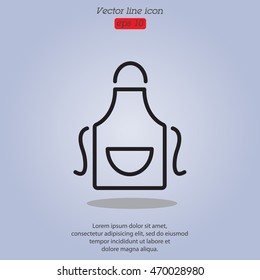 Web line icon. Apron