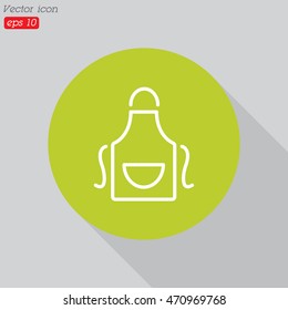 Web line icon. Apron