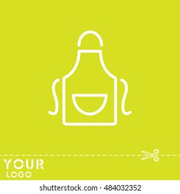 Web line icon. Apron