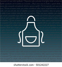 Web line icon. Apron