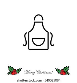 Web line icon. Apron