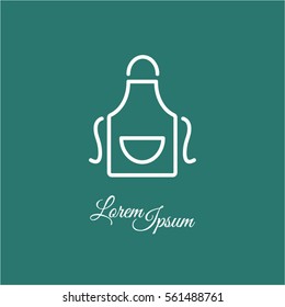 Web line icon. Apron
