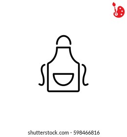 Web line icon. Apron