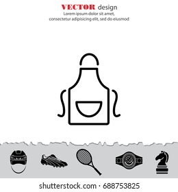 Web line icon. Apron