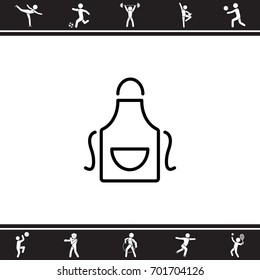 Web line icon. Apron