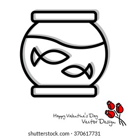 Web line icon. Aquarium.