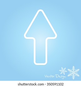 Web line icon. Arrow up