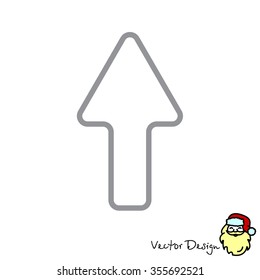 Web line icon. Arrow up