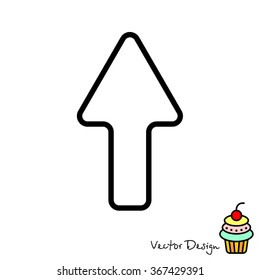 Web line icon. Arrow up