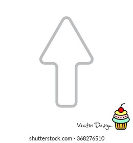 Web line icon. Arrow up