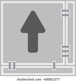 Web line icon. Arrow up
