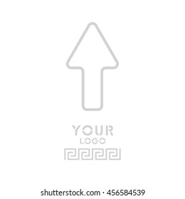 Web line icon. Arrow up