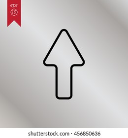 Web line icon. Arrow up