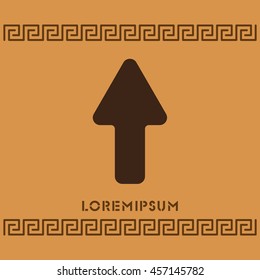 Web line icon. Arrow up