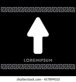 Web line icon. Arrow up