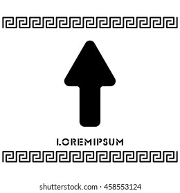 Web line icon. Arrow up