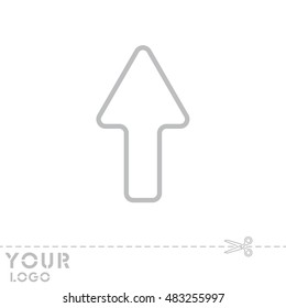 Web line icon. Arrow up