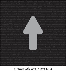 Web line icon. Arrow up