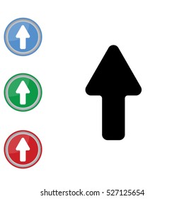 Web line icon. Arrow up